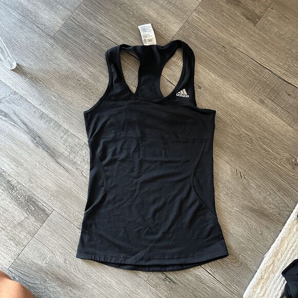 Adidas Women's Climalite Black Racerback Tank Top Size XS - Picture 1 of 2